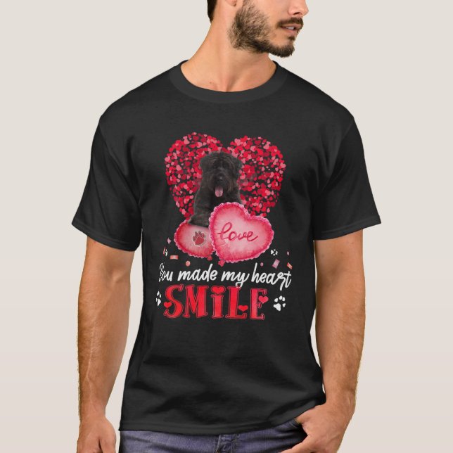 T-shirt Vous Faites De Mon Coeur Le Sourire Bouvier Des Fl (Devant)