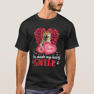 T-shirt Vous Faites De Mon Coeur Shiba Inu Avec Coeur