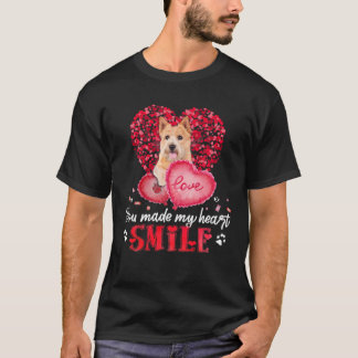 T-shirt Vous Faites De Mon Coeur Smile Norwich Terrier Ave