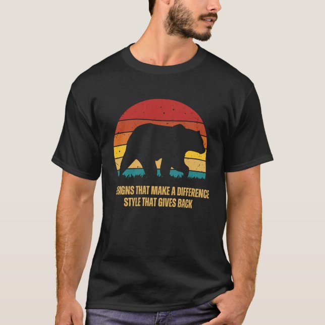 T-shirt vous faites une différence chaque jour, différence (Devant)