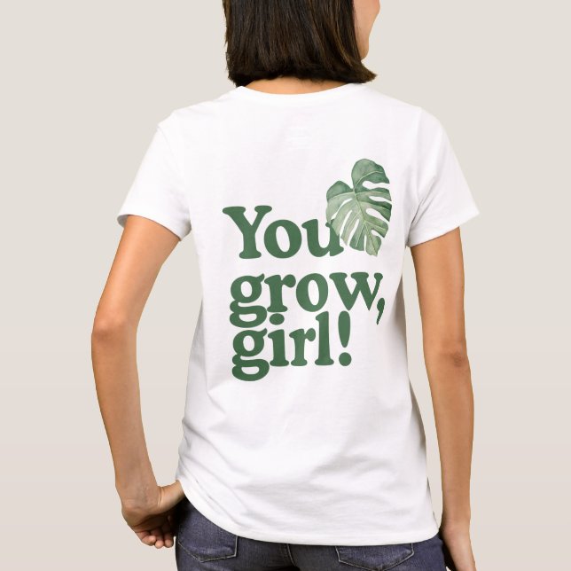 T-shirt Vous grandissez, Fille - Monstera Albo Tee - shirt (Dos)