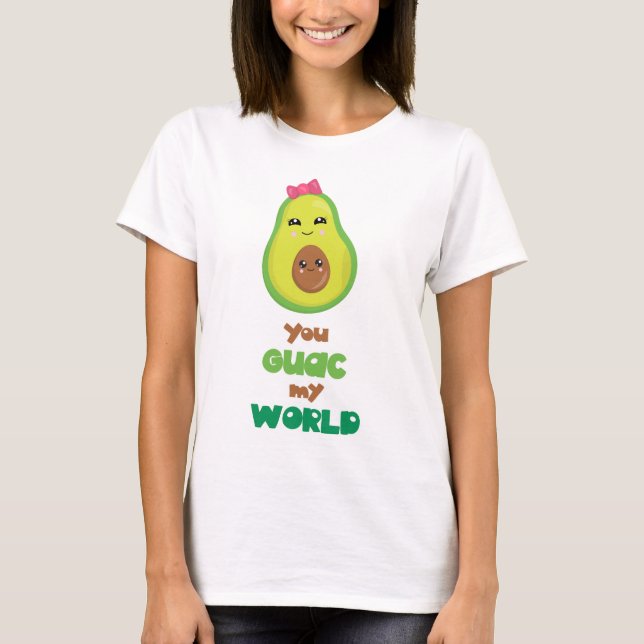 T-shirt Vous Guac mon calembour d'avocat du monde (Devant)