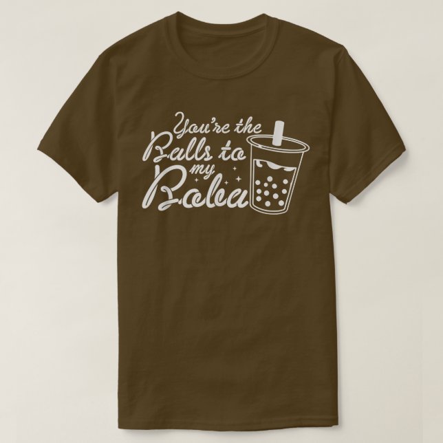 T-shirt Vous les boules à mon Boba Partnerlook Bubble Tea (Design devant)