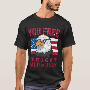 T-shirt Vous Libérez Ce Soir Bald Eagle Mullet American Fl