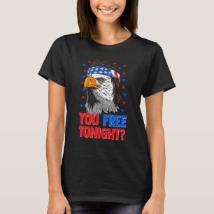 T-shirt Vous Libérez Ce Soir Bald Eagle Mullet American Fl