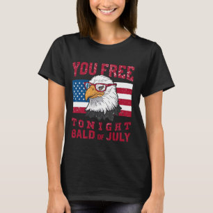 T-shirt Vous Libérez Ce Soir Bald Eagle Mullet American Fl