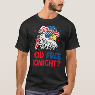 T-shirt Vous Libérez Ce Soir Eagle Drapeau Américain 4 jui