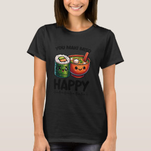 T-shirt Vous Maki Miso Happy Sushi Pun Filipino Japonaise