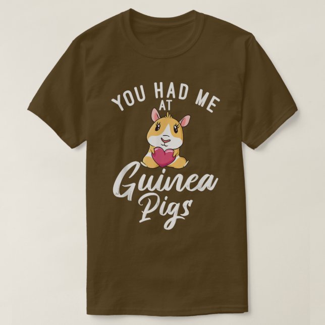 T-shirt Vous m'avez eu à Cute Guinea Pigs (Design devant)