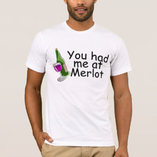 T-shirt Vous m'avez eu au merlot