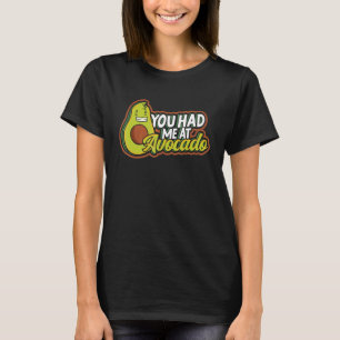 T-shirt Vous M'Avez Eu Chez Avocado Guacamole Toast Vegan 