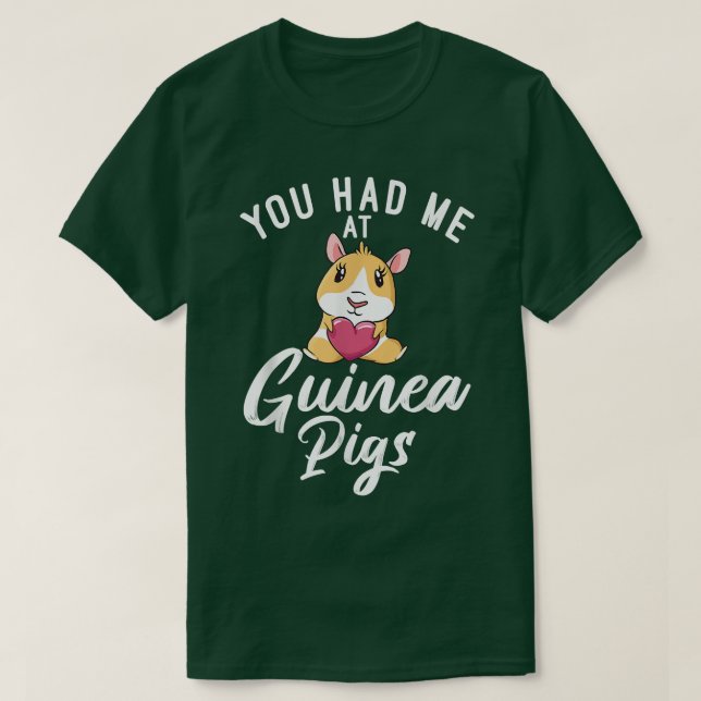 T-shirt Vous M'Avez Eu Chez Les Cochons De Guinée 5792 (Design devant)