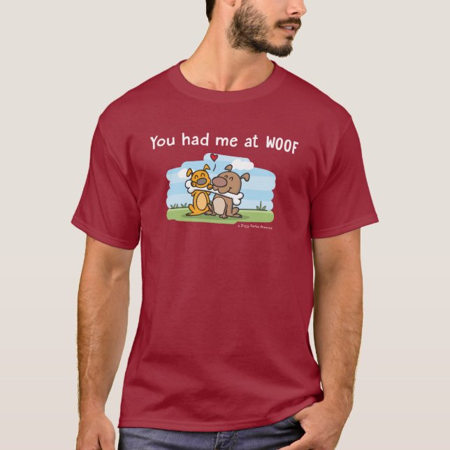 T-shirt Vous m'avez eu chez Woof - dates de chienchien (Devant)