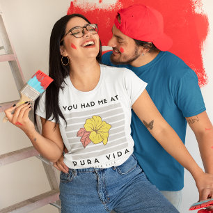 T-shirt Vous m'aviez chez Pura Vida Hibiscus Costa Rica
