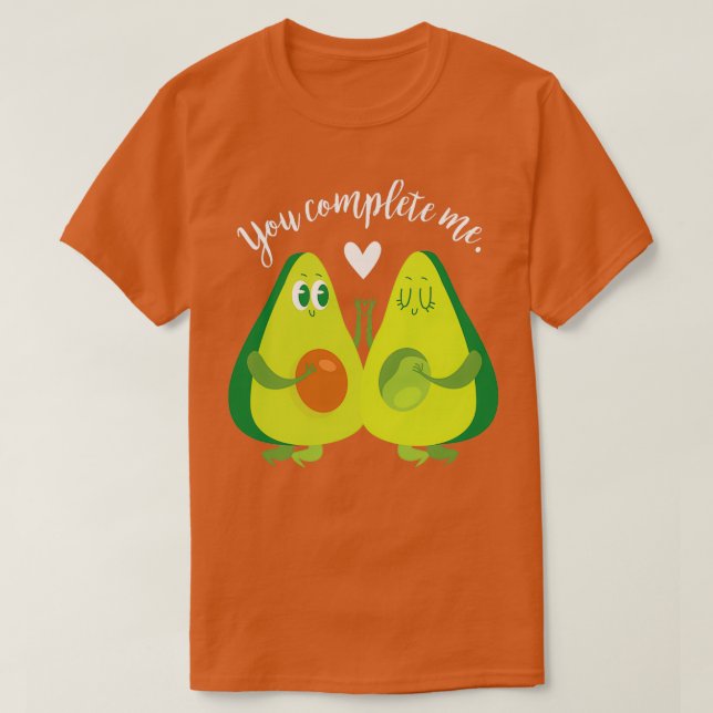 T-shirt Vous Me Complétez Avocado (Design devant)