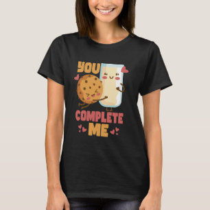 T-shirt Vous me complétez Cookie et Chip au chocolat au la