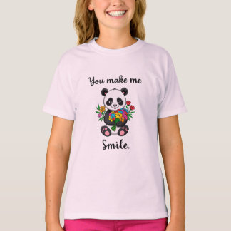T-shirt Vous Me Faites Sourire Panda Mignon