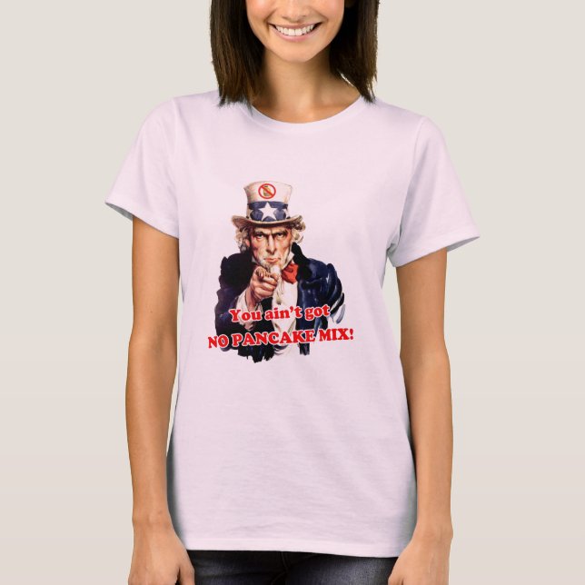 T-shirt Vous n'avez AUCUNE PRÉPARATION de CRÊPE ! (Devant)