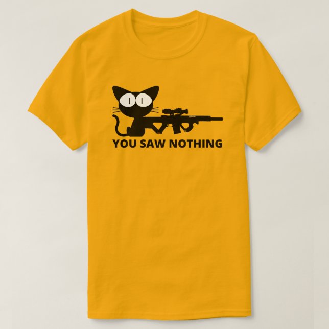 T-shirt Vous n'avez rien vu Chat  (Design devant)