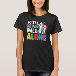 T-shirt Vous ne marcherez jamais seul Père et Fille Fils