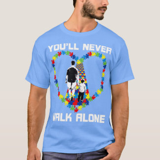 T-shirt Vous Ne Marcherez Jamais Seul Puzzle Pièces Grand 