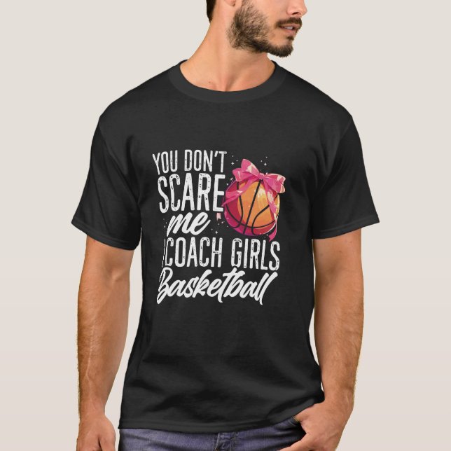 T-shirt Vous ne me faites pas peur J'Entraîne Filles Baske (Devant)