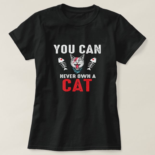 T-shirt Vous Ne Pouvez Jamais Avoir Un Chat Drôle Amoureux (Design devant)