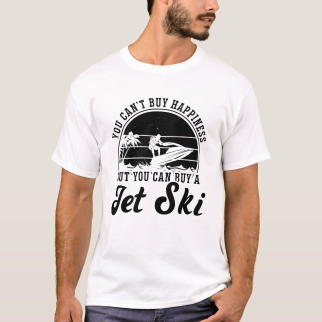 T-shirt Vous ne pouvez pas acheter Happiness Jet Ski Jet S (Devant)