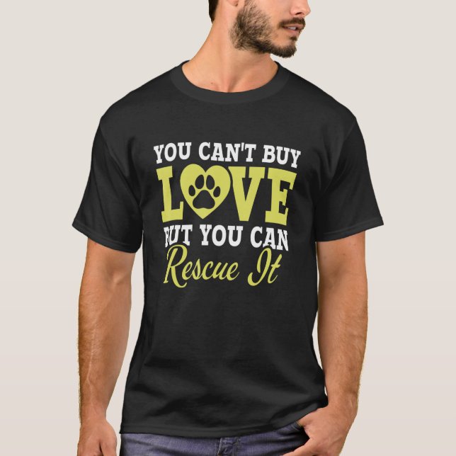 T-shirt Vous ne pouvez pas acheter l'amour mais vous pouve (Devant)