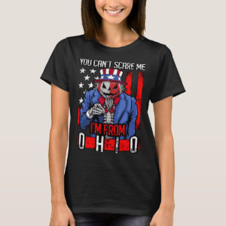 T-shirt Vous ne pouvez pas me faire peur Ohio Halloween On