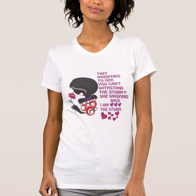 T-shirt Vous Ne Pouvez Pas Résister À La Tempête - Je Suis (Devant)