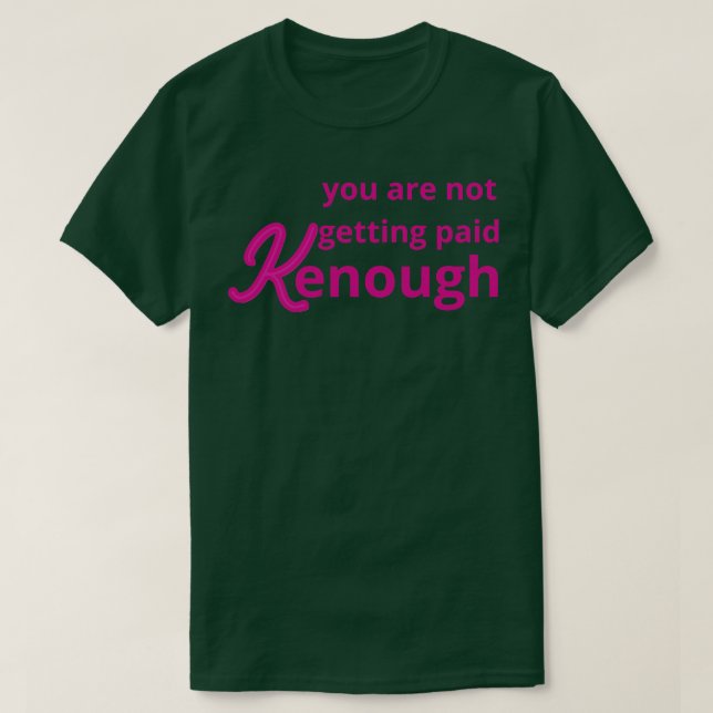 T-shirt vous ne recevez pas de rémunération kassez 1 (Design devant)