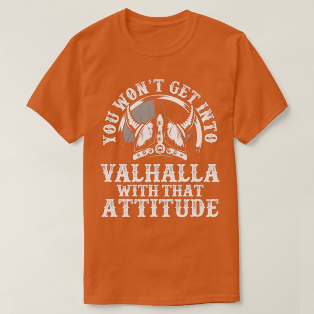 T-shirt Vous n'entrerez pas dans valhalla 2 (Design devant)