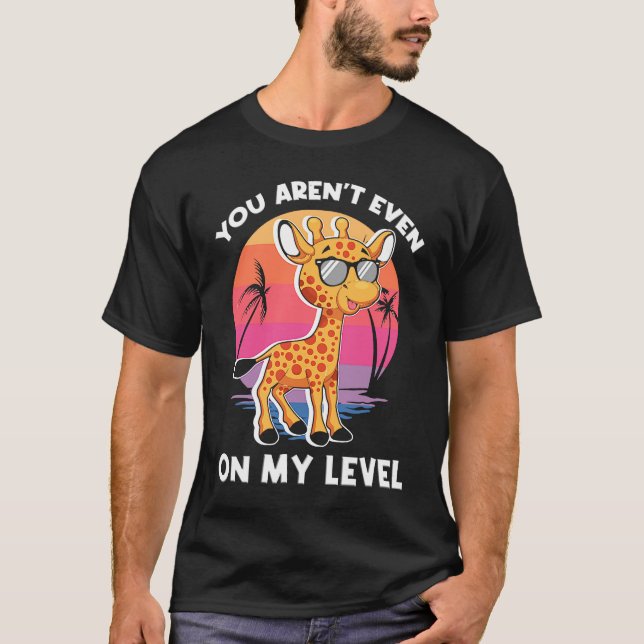 T-shirt Vous n'êtes même pas sur mon niveau Les lunettes d (Devant)