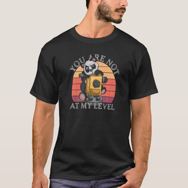 T-shirt Vous N'Êtes Pas À Mon Niveau Surveillant Terrestre (Devant)