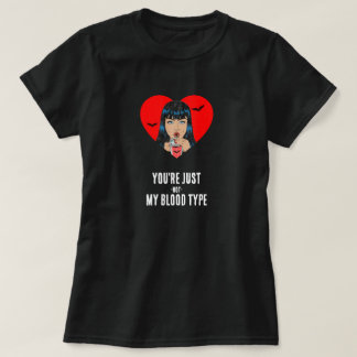 T-shirt "Vous n'êtes pas mon groupe sanguin" Funny Vampire