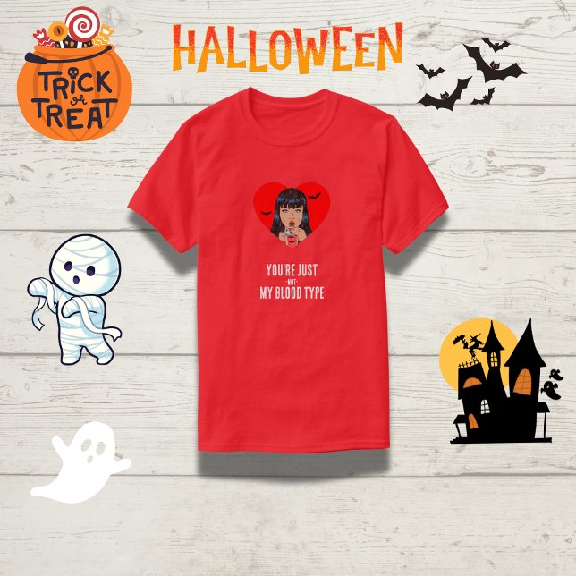 T-shirt "Vous n'êtes pas mon groupe sanguin" Funny Vampire (Créateur téléchargé)