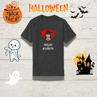 T-shirt "Vous n'êtes pas mon groupe sanguin" Funny Vampire