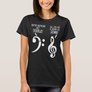 T-shirt Vous N'Êtes Rien D'Autre Que Treble Funky Music Ts
