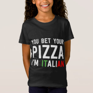 T-Shirt Vous pariez votre pizza Je suis Italien Funny Food
