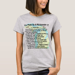 T-shirt Vous Pourriez Être Un Michigander Si :
