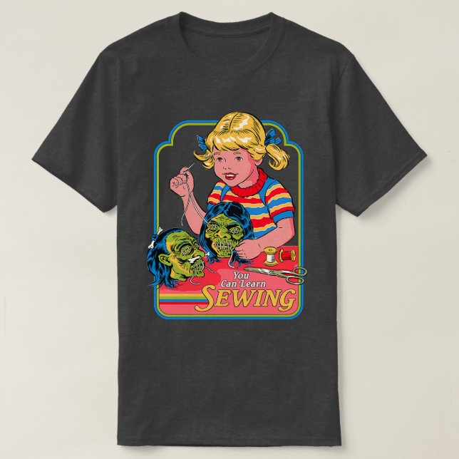T-shirt Vous Pouvez Apprendre À Coudre (Design devant)