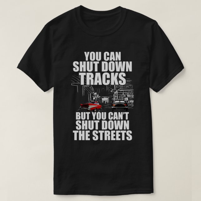 T-shirt Vous pouvez éteindre les traces mais vous ne pouve (Design devant)