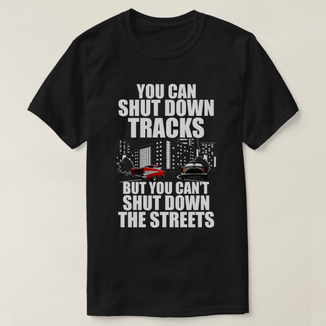 T-shirt Vous pouvez éteindre les traces mais vous ne pouve (Design devant)