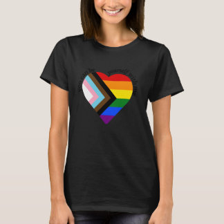 T-shirt Vous pouvez être vous-même avec moi LGBTQ rainbow