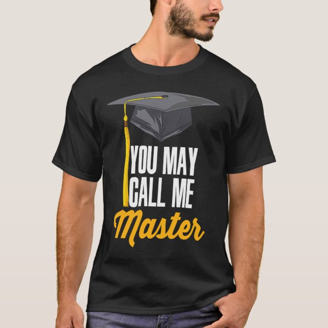 T-shirt Vous Pouvez M'Appeler Master Master Graduation (Devant)