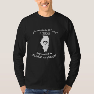 T-shirt Vous Pouvez Sortir La Fille De L'Illinois Mais Vou