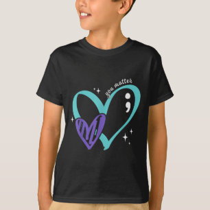 T-shirt Vous Prévention du Suicide Sensibilisation Turquoi