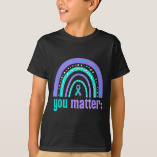 T-shirt Vous Prévention du Suicide Sensibilisation Turquoi