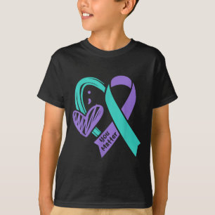 T-shirt Vous Prévention du Suicide Sensibilisation Turquoi
